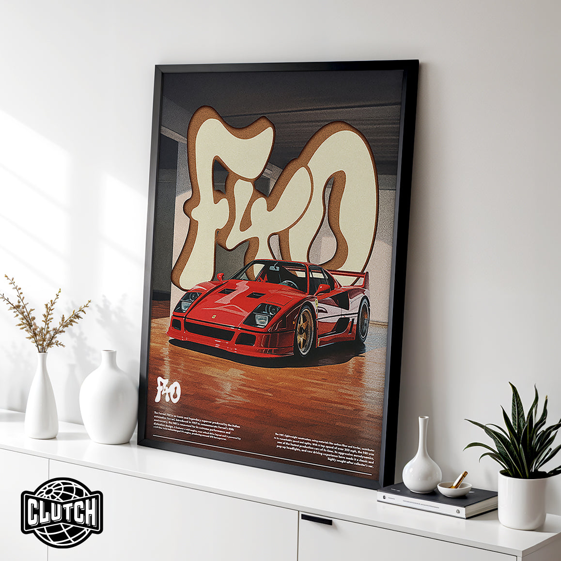 Ferrari F40 Poster
