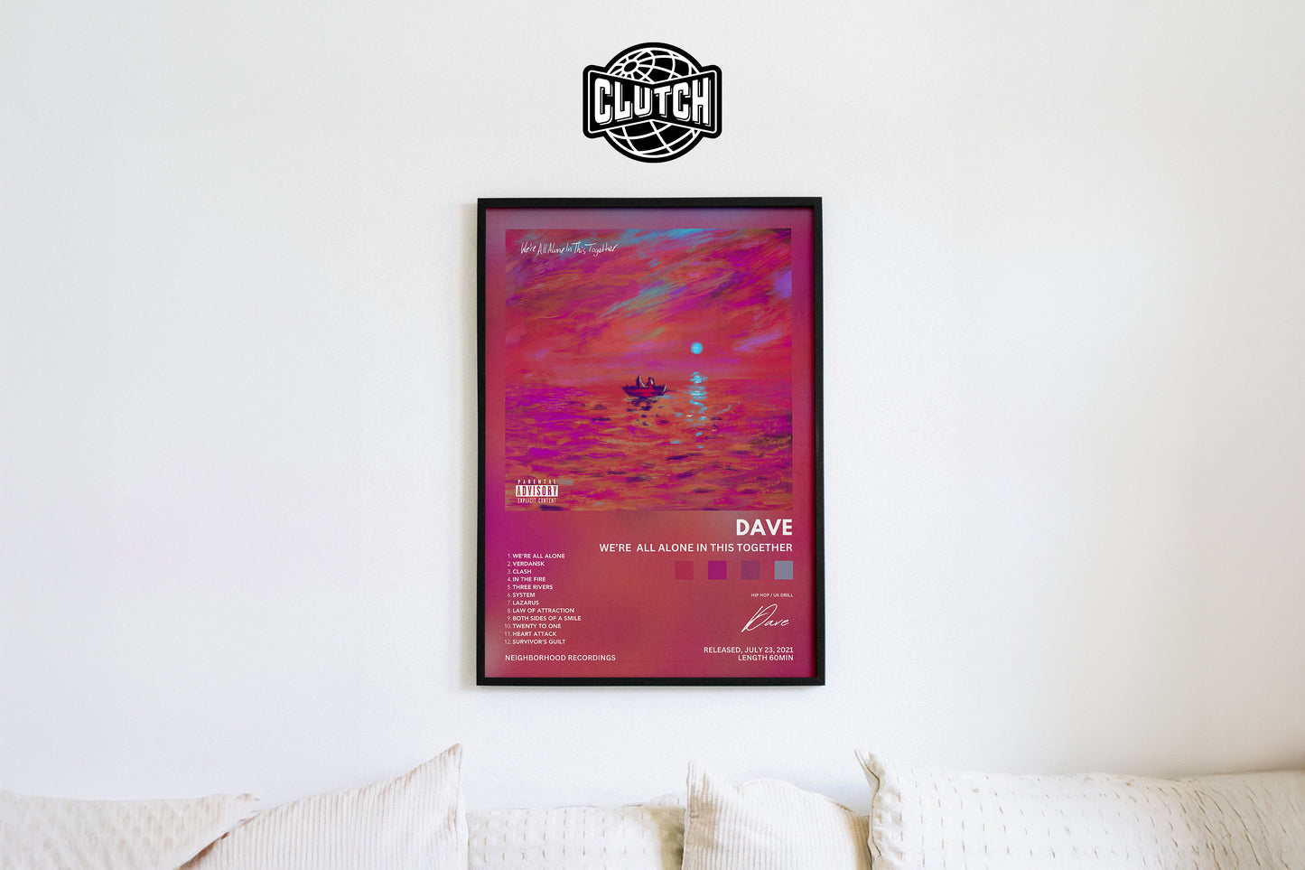 Dave 'We're All Alone In This Together' Album Poster