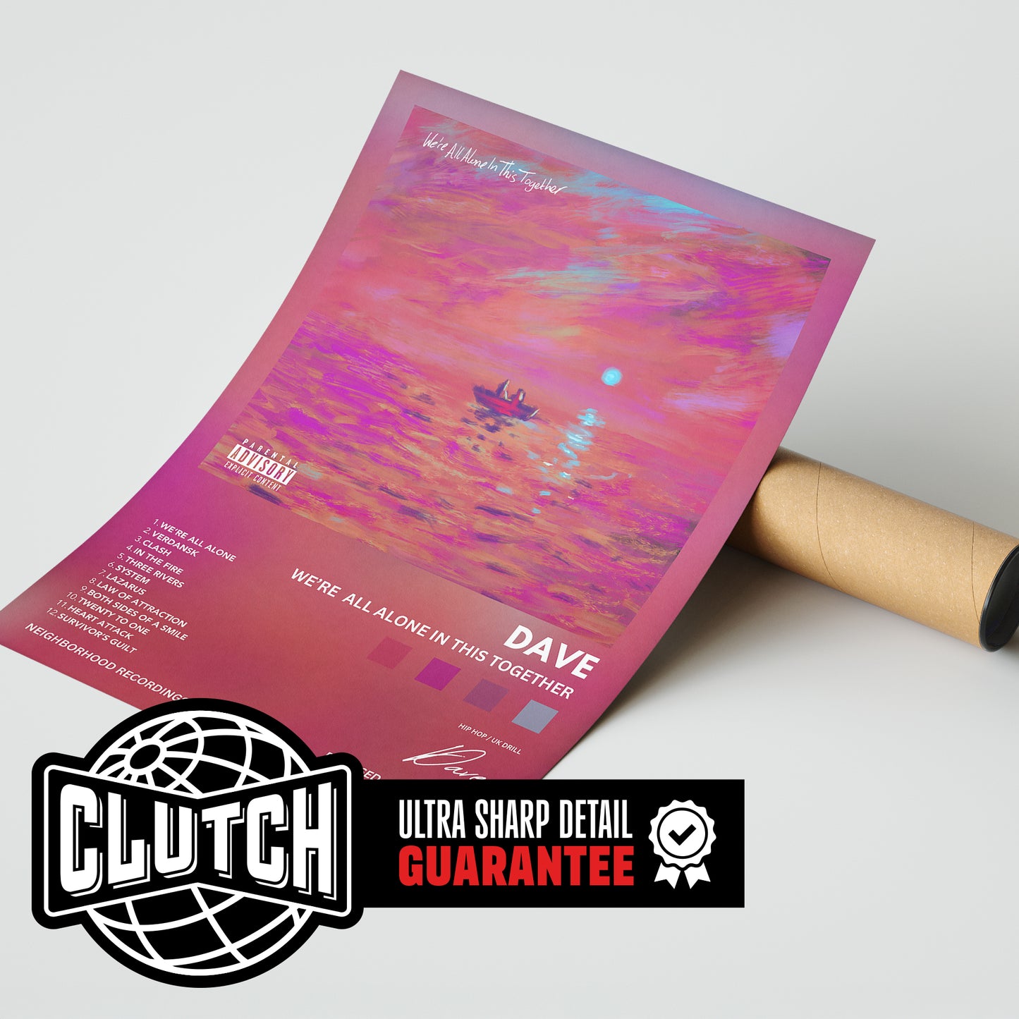 Dave 'We're All Alone In This Together' Album Poster