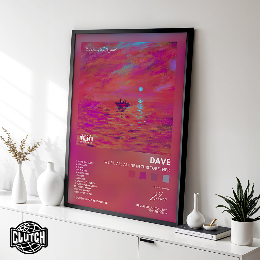 Dave 'We're All Alone In This Together' Album Poster