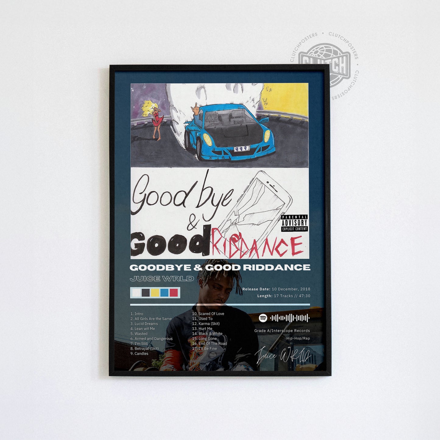 Juice WRLD 'Goodbye & Good Riddance' Album Poster