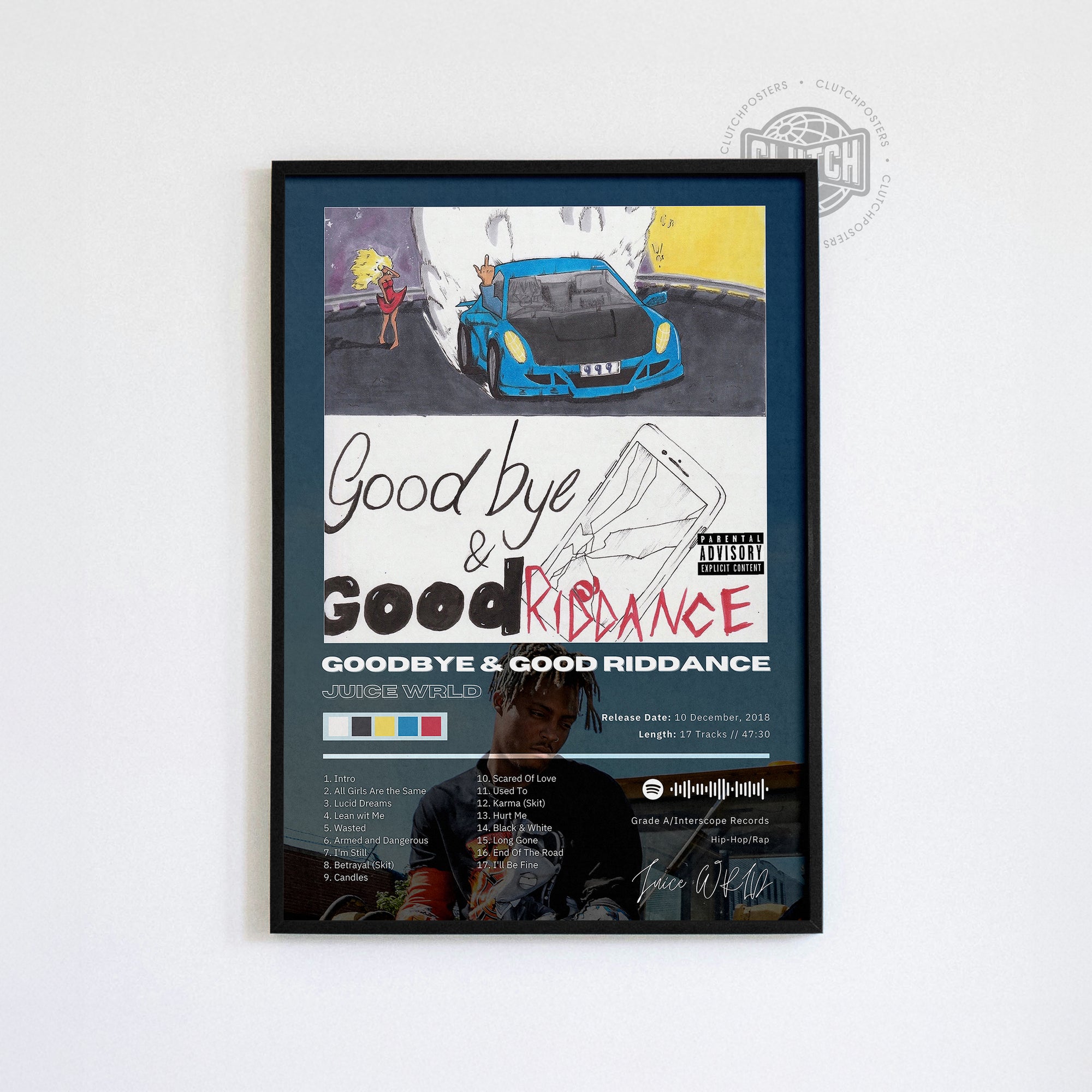 Juice WRLD 'Goodbye & Good Riddance' Album Poster