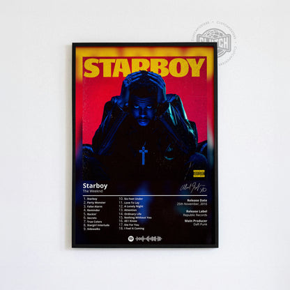 The Weeknd 'Starboy' Album Poster