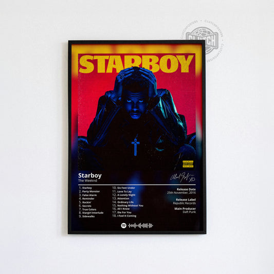 The Weeknd 'Starboy' Album Poster
