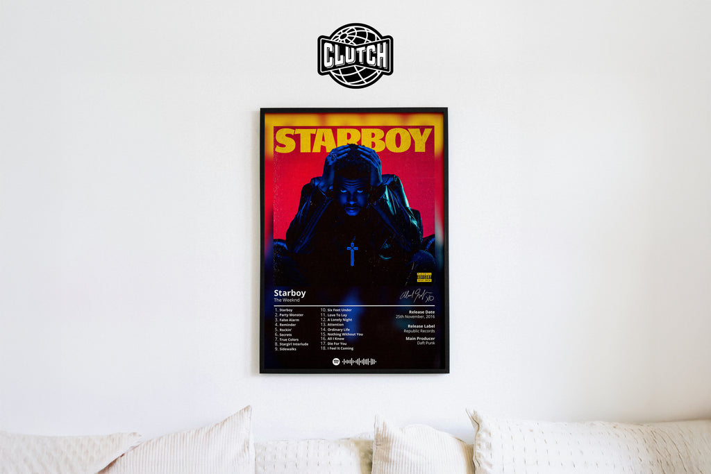 The Weeknd 'Starboy' Album Poster