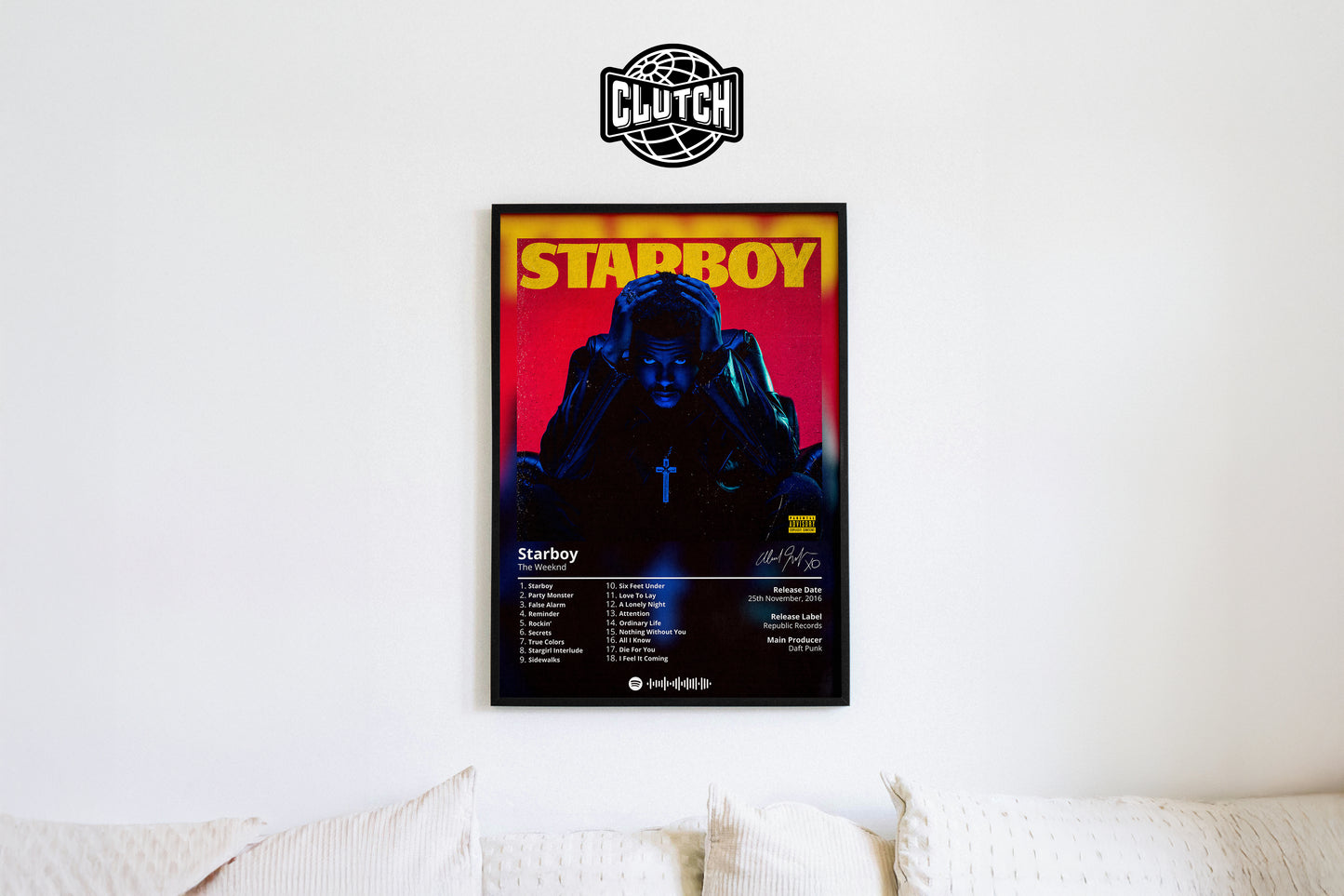 The Weeknd 'Starboy' Album Poster