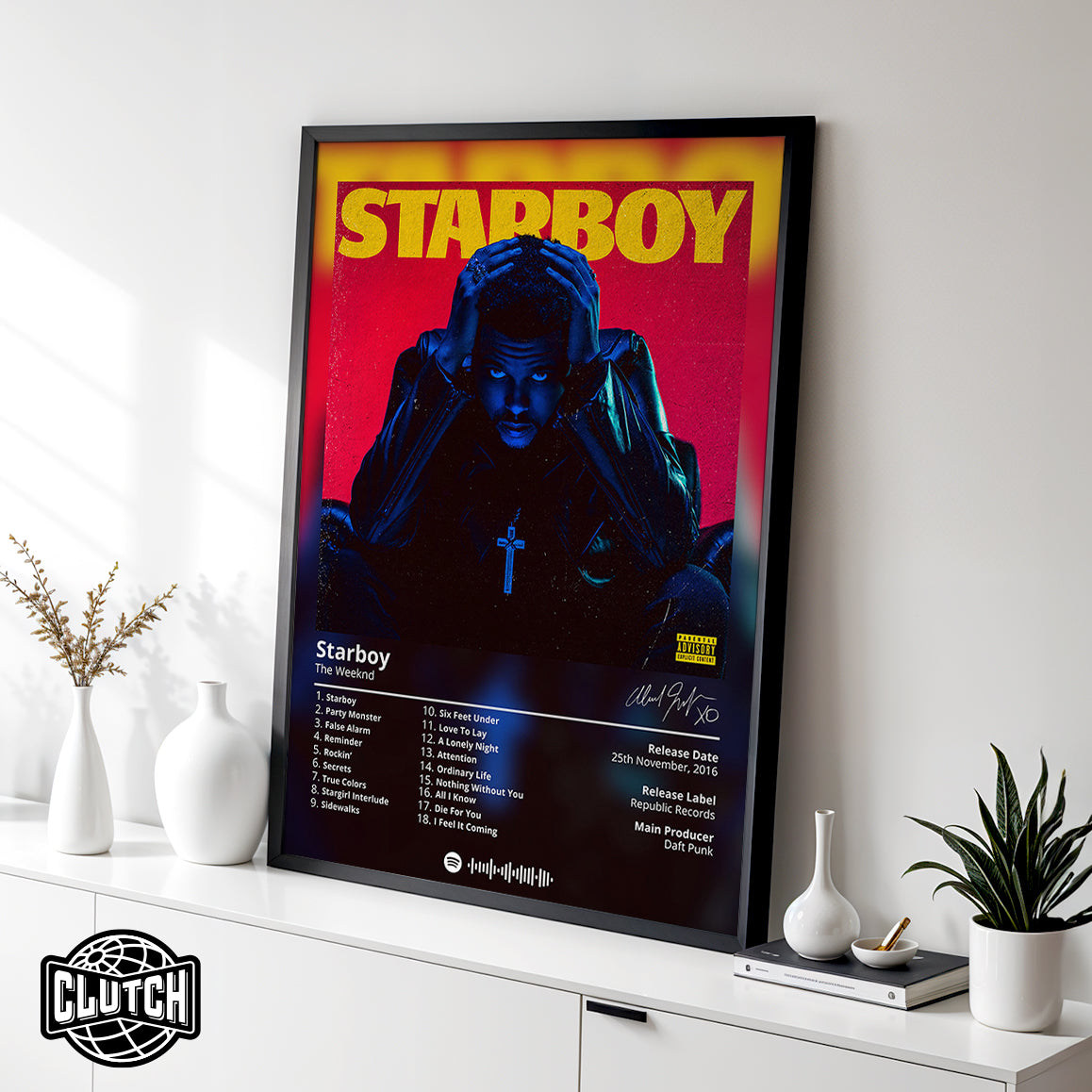 The Weeknd 'Starboy' Album Poster