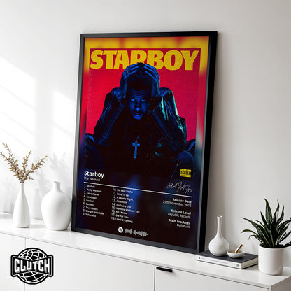 The Weeknd 'Starboy' Album Poster