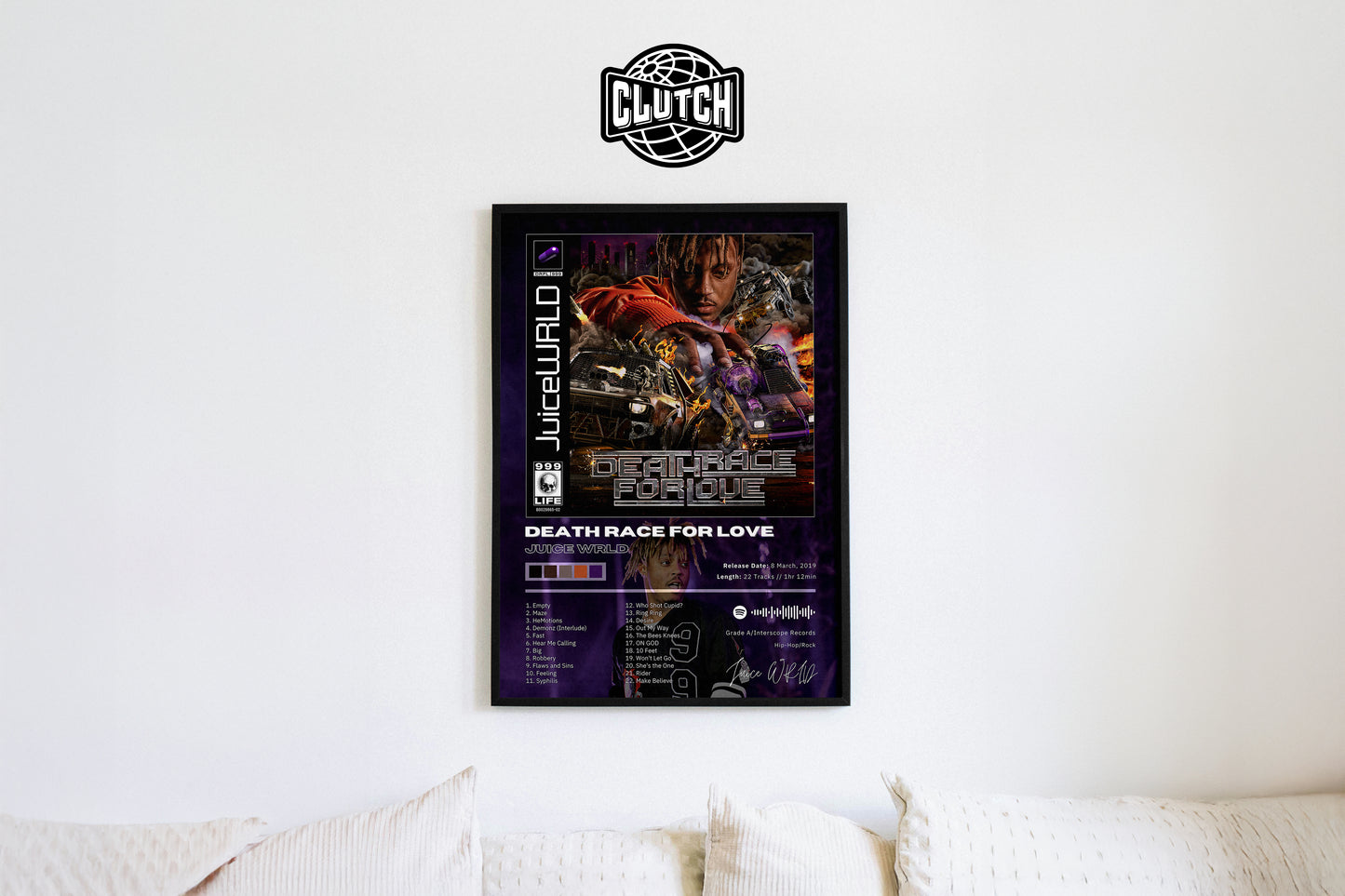 Juice WRLD 'Death Race For Love' Album Poster