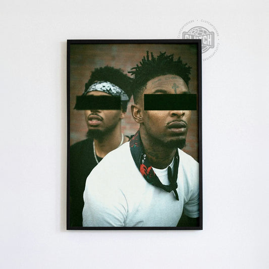 21 Savage x Metro Boomin 'Ghost Face' Poster