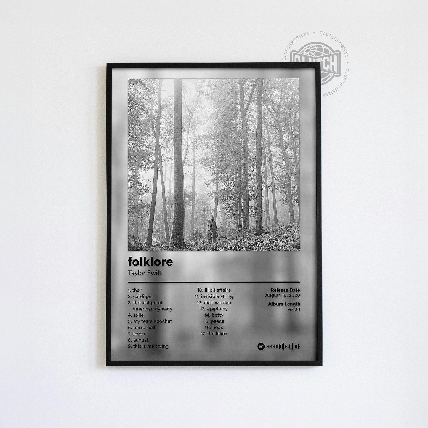 Taylor Swift 'Folklore' Album Poster