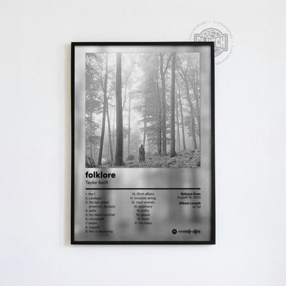 Taylor Swift 'Folklore' Album Poster