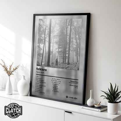 Taylor Swift 'Folklore' Album Poster