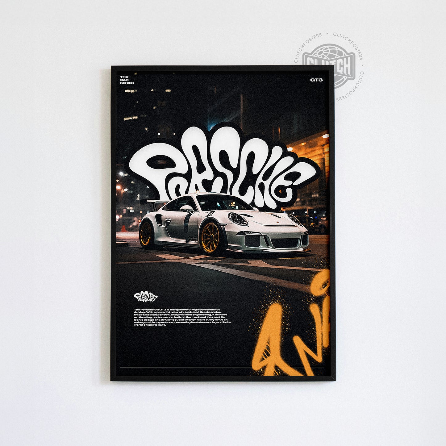 Porsche 911 GT3 City Poster