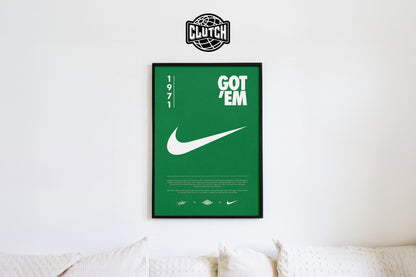 Nike Origins Green Poster