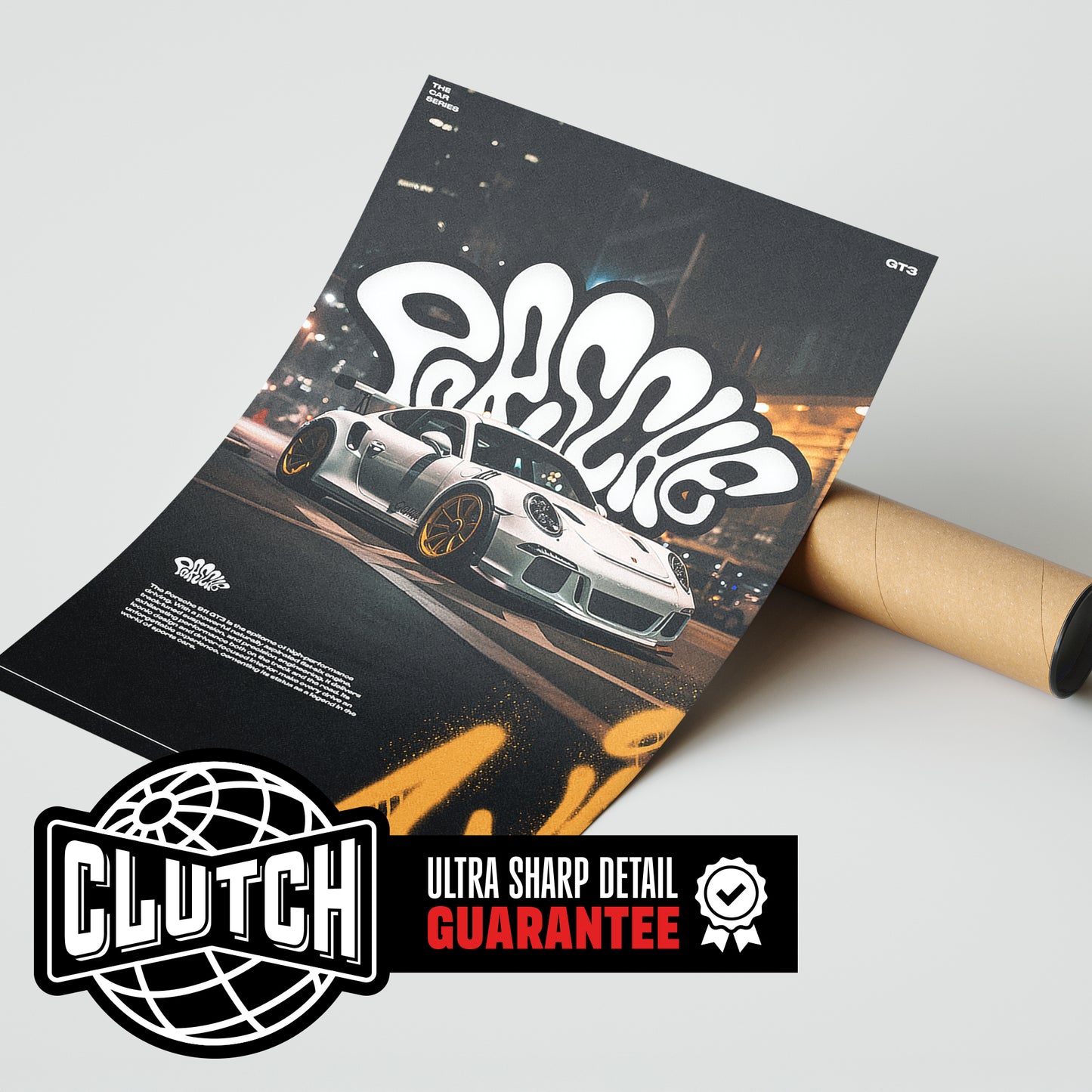 Porsche 911 GT3 City Poster