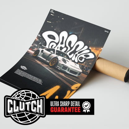 Porsche 911 GT3 City Poster