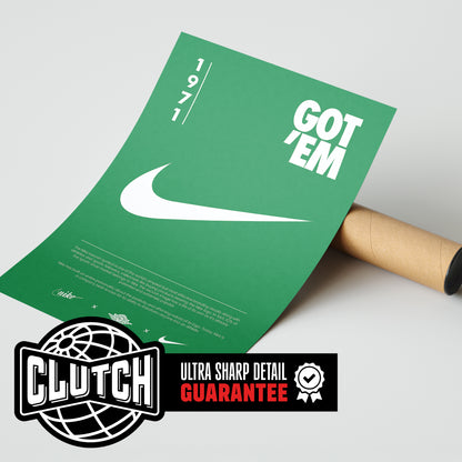 Nike Origins Green Poster