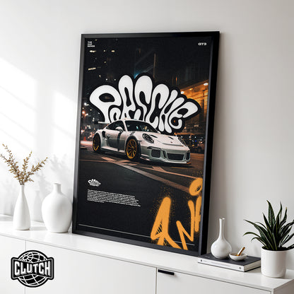 Porsche 911 GT3 City Poster