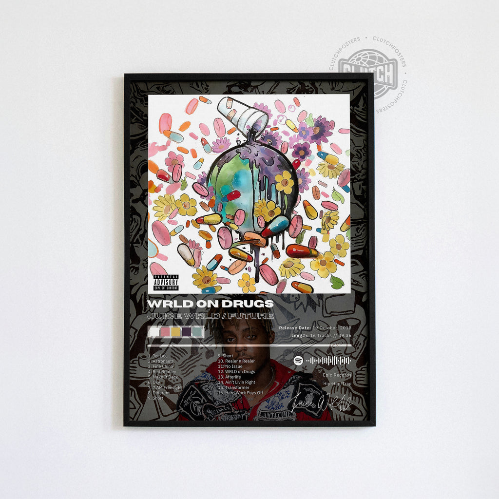 Juice WRLD 'WRLD On Drugs' Album Poster