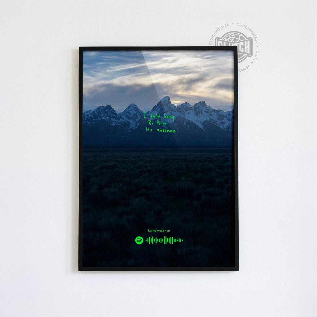 Kanye West 'Ye' Spotify Poster