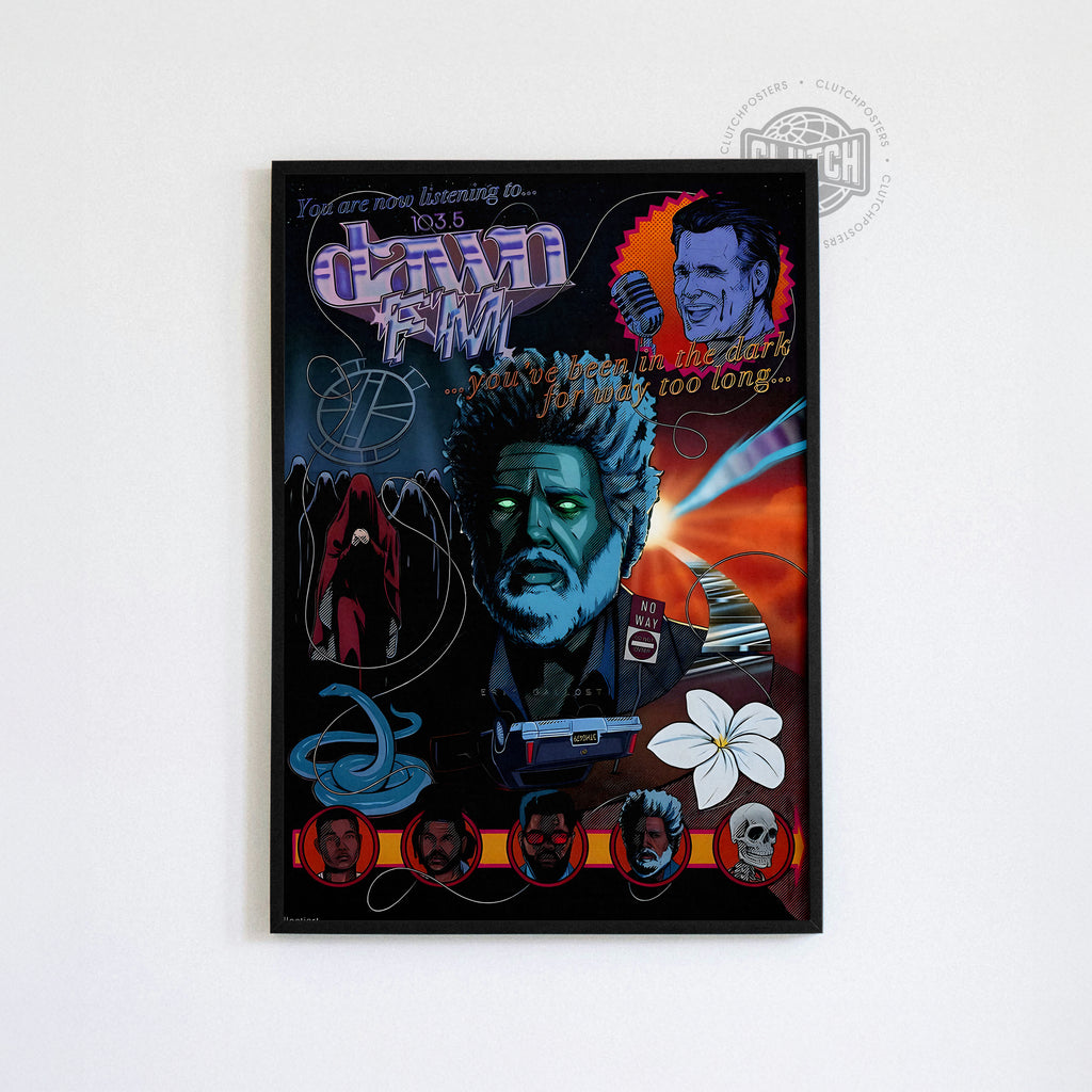 The Weeknd 'Dawn FM' Collage Poster
