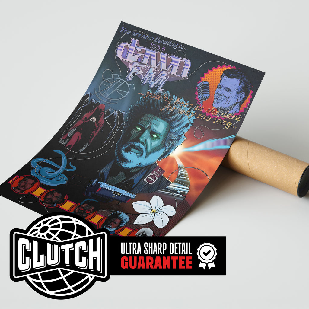 The Weeknd 'Dawn FM' Collage Poster