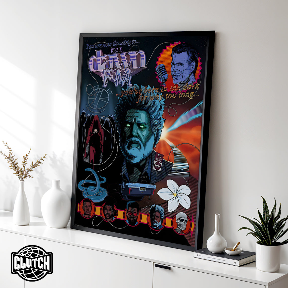 The Weeknd 'Dawn FM' Collage Poster