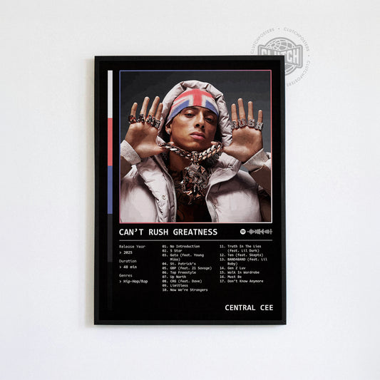 Central Cee 'Can't Rush Greatness' Album Poster