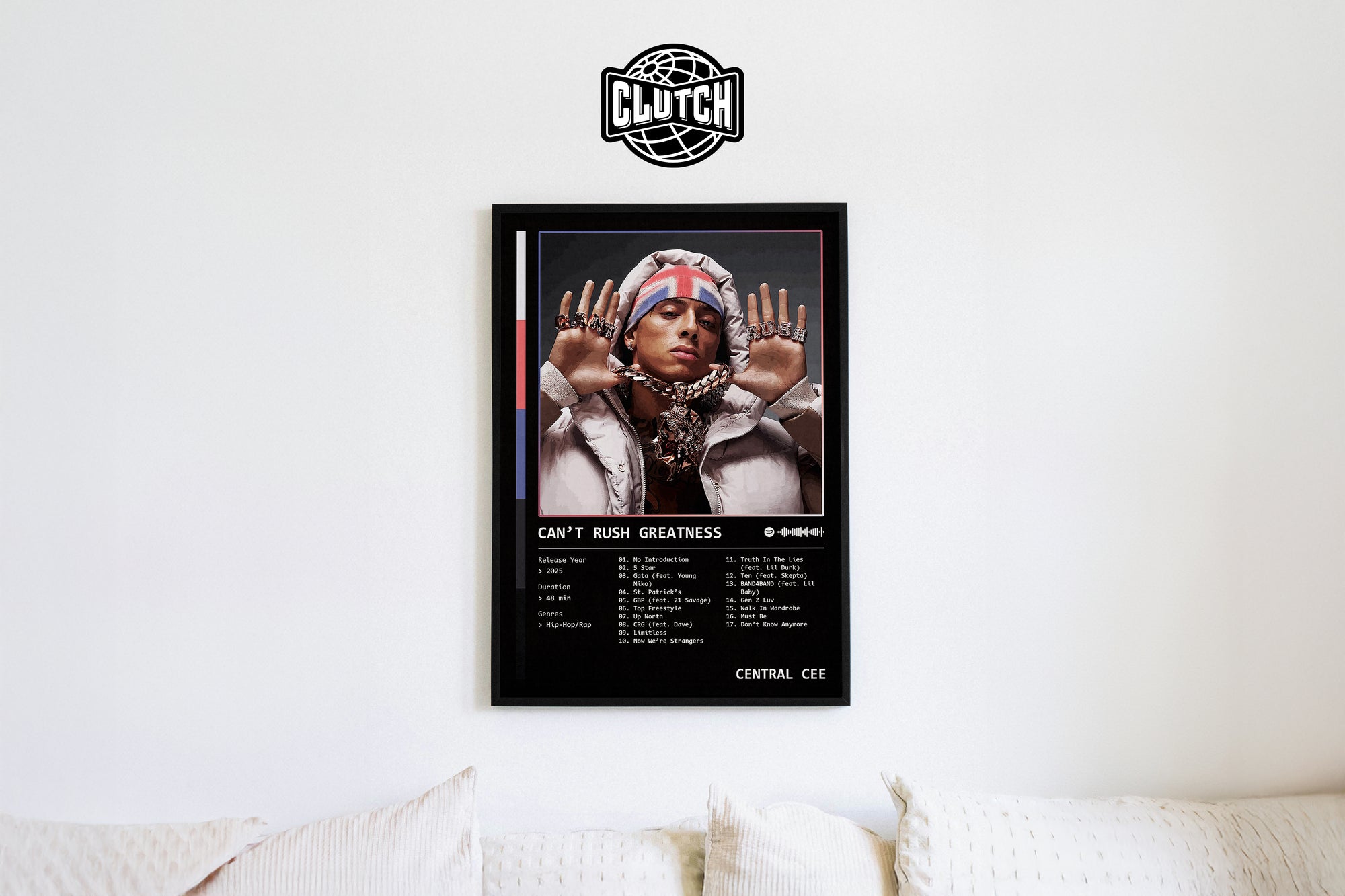 Central Cee 'Can't Rush Greatness' Album Poster