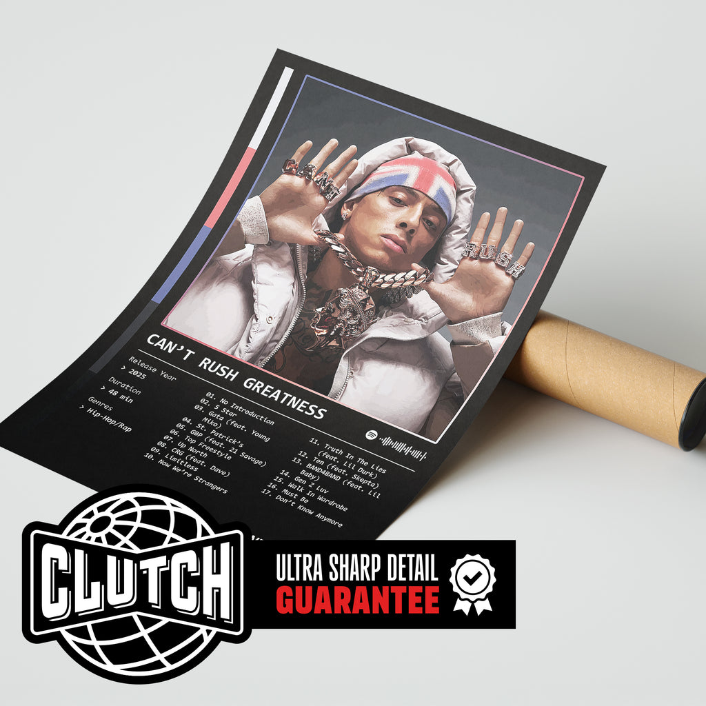 Central Cee 'Can't Rush Greatness' Album Poster