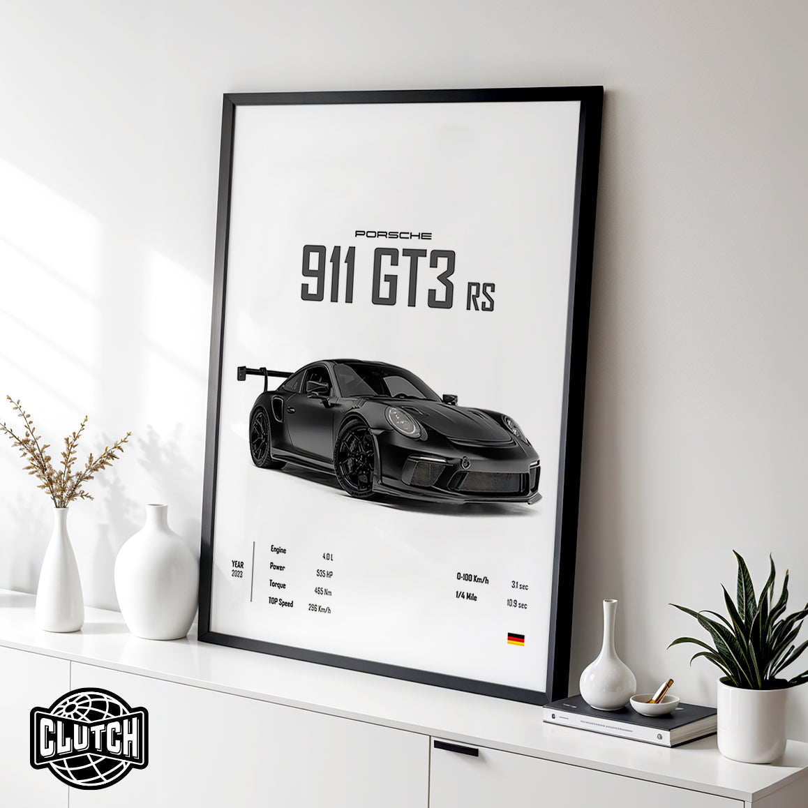Porsche 911 GT3 RS 'CORE' Car Poster