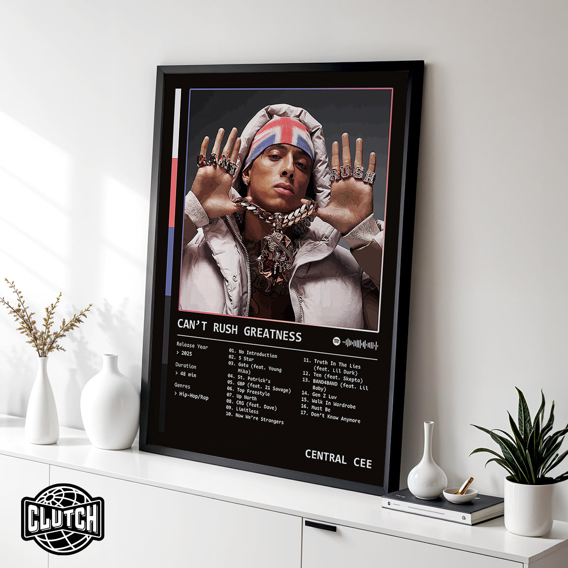 Central Cee 'Can't Rush Greatness' Album Poster