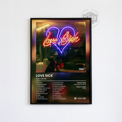 Don Toliver 'Love Sick' Album Poster