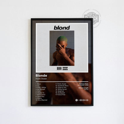 Frank Ocean 'Blonde' Album Poster