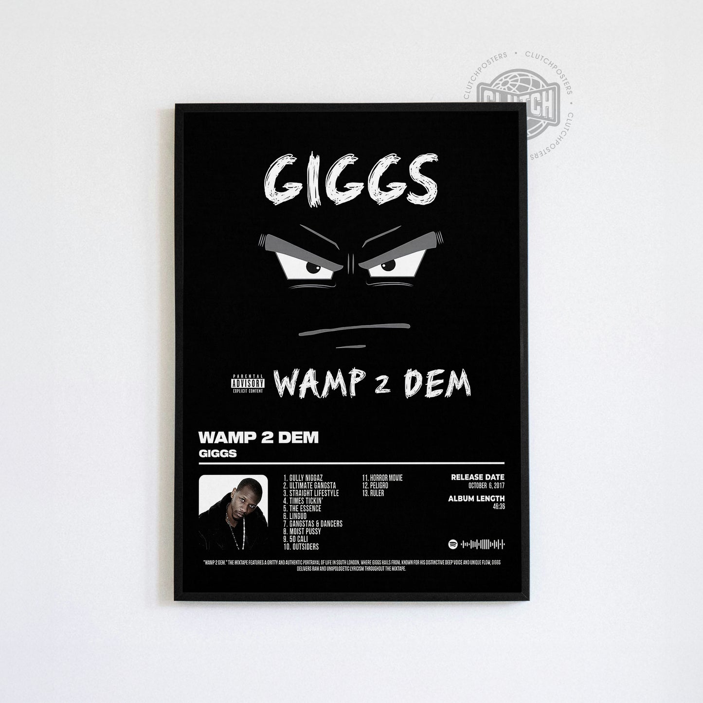 Giggs "Wamp 2 Dem" Album Poster