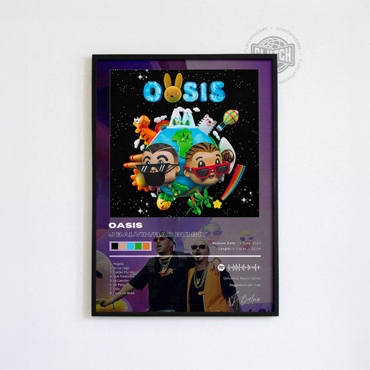 J Balvin 'OASIS' Album Poster