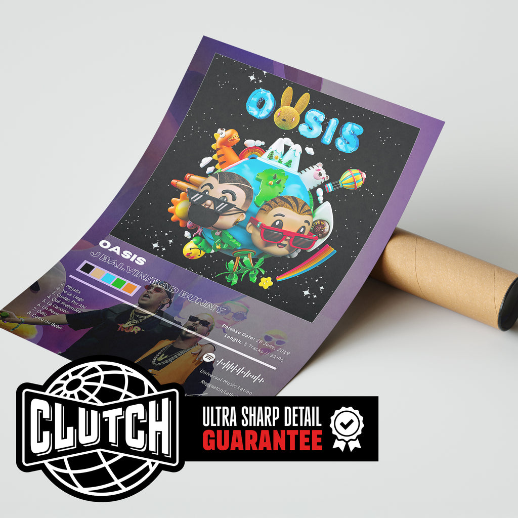 J Balvin 'OASIS' Album Poster