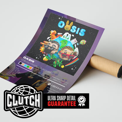 J Balvin 'OASIS' Album Poster