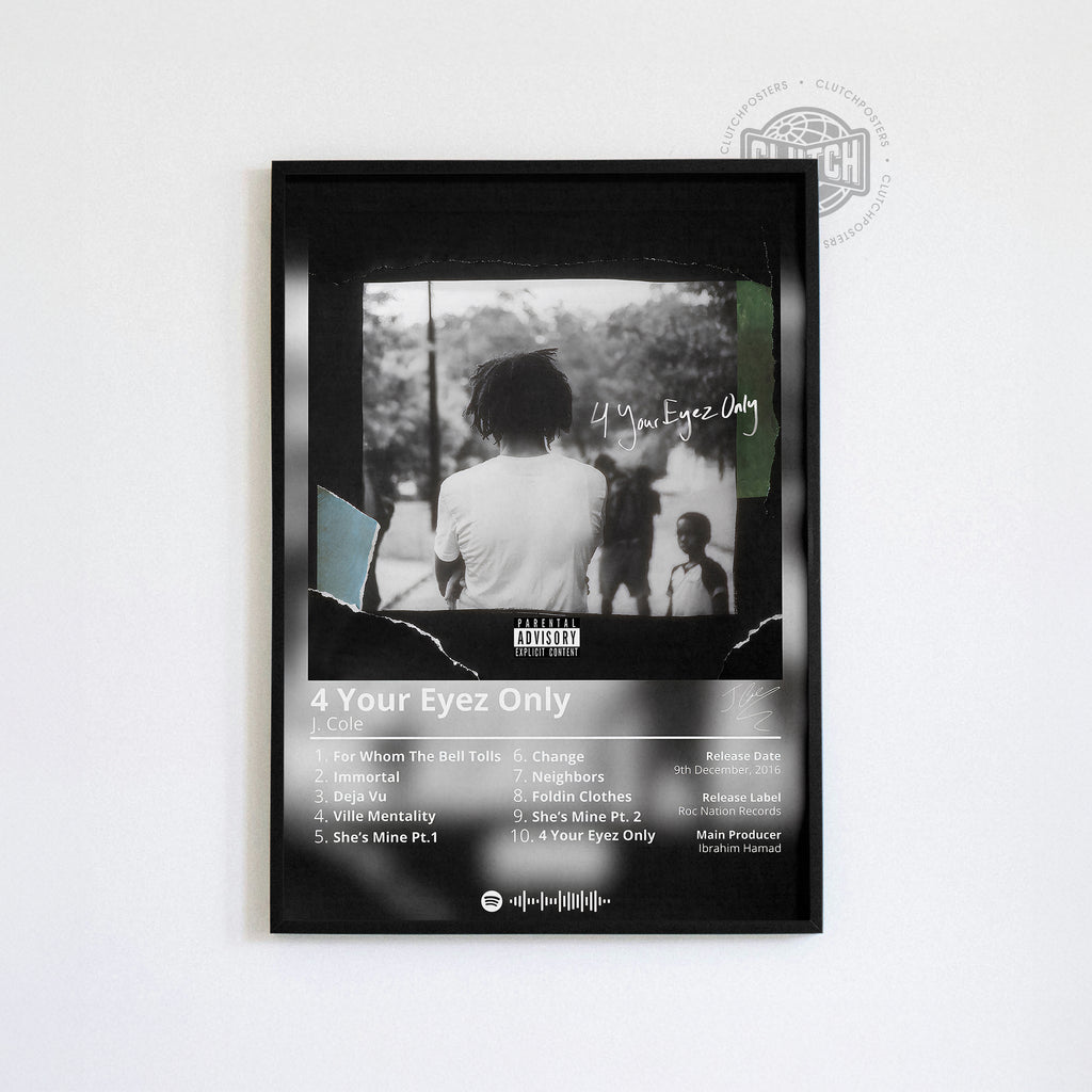 J Cole '4 Your Eyez Only' Album Poster