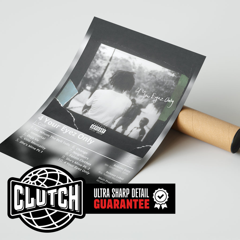 J Cole '4 Your Eyez Only' Album Poster