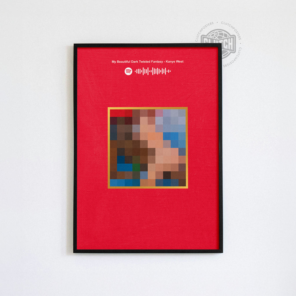 Kanye West 'My Beautiful Dark Twisted Fantasy' Spotify Poster