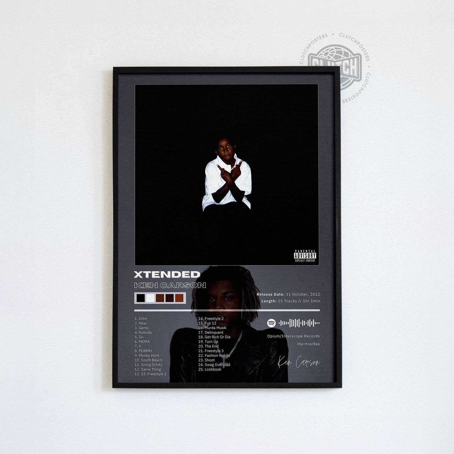 Ken Carson 'XTENDED' Album Poster