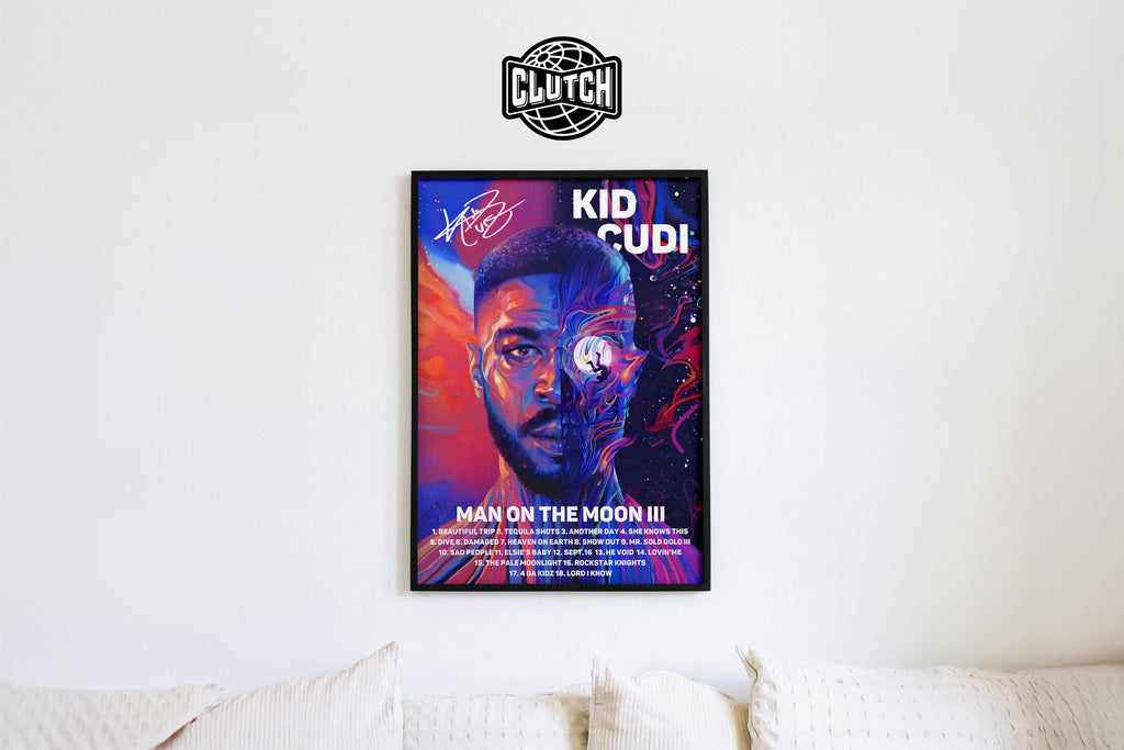 Kid Cudi 'Man On The Moon III' Signature Poster