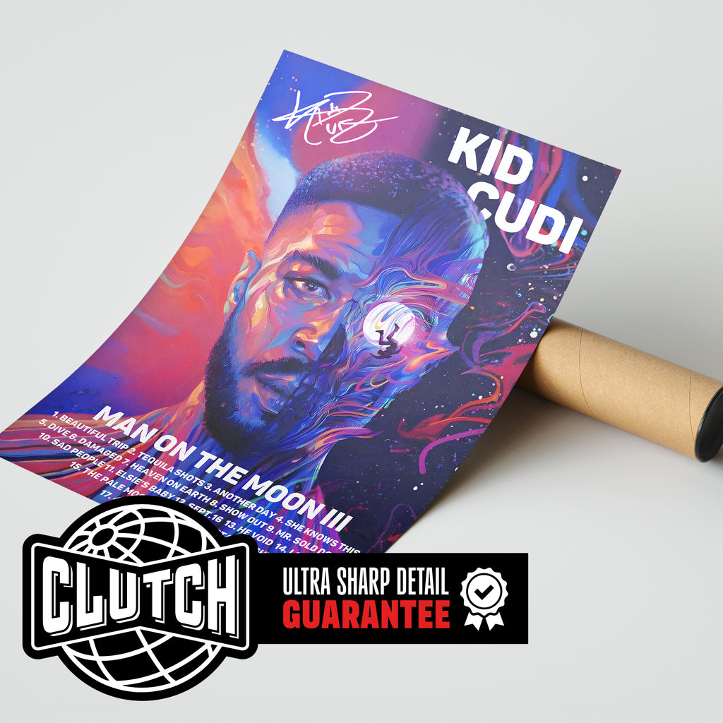 Kid Cudi 'Man On The Moon III' Signature Poster
