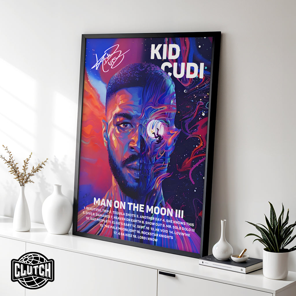 Kid Cudi 'Man On The Moon III' Signature Poster