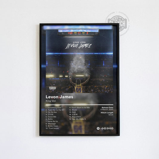 King Von 'Levon James' Album Poster