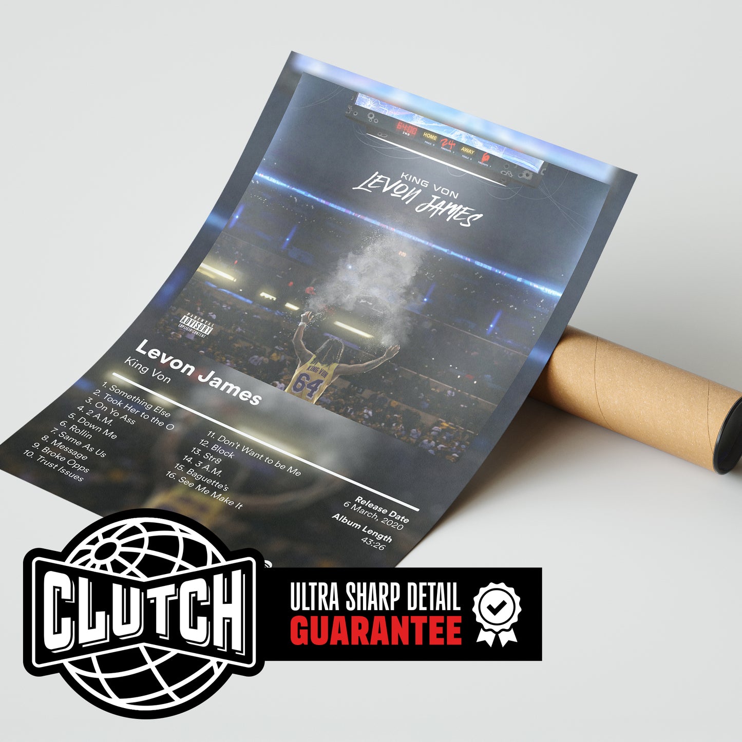 King Von 'Levon James' Album Poster
