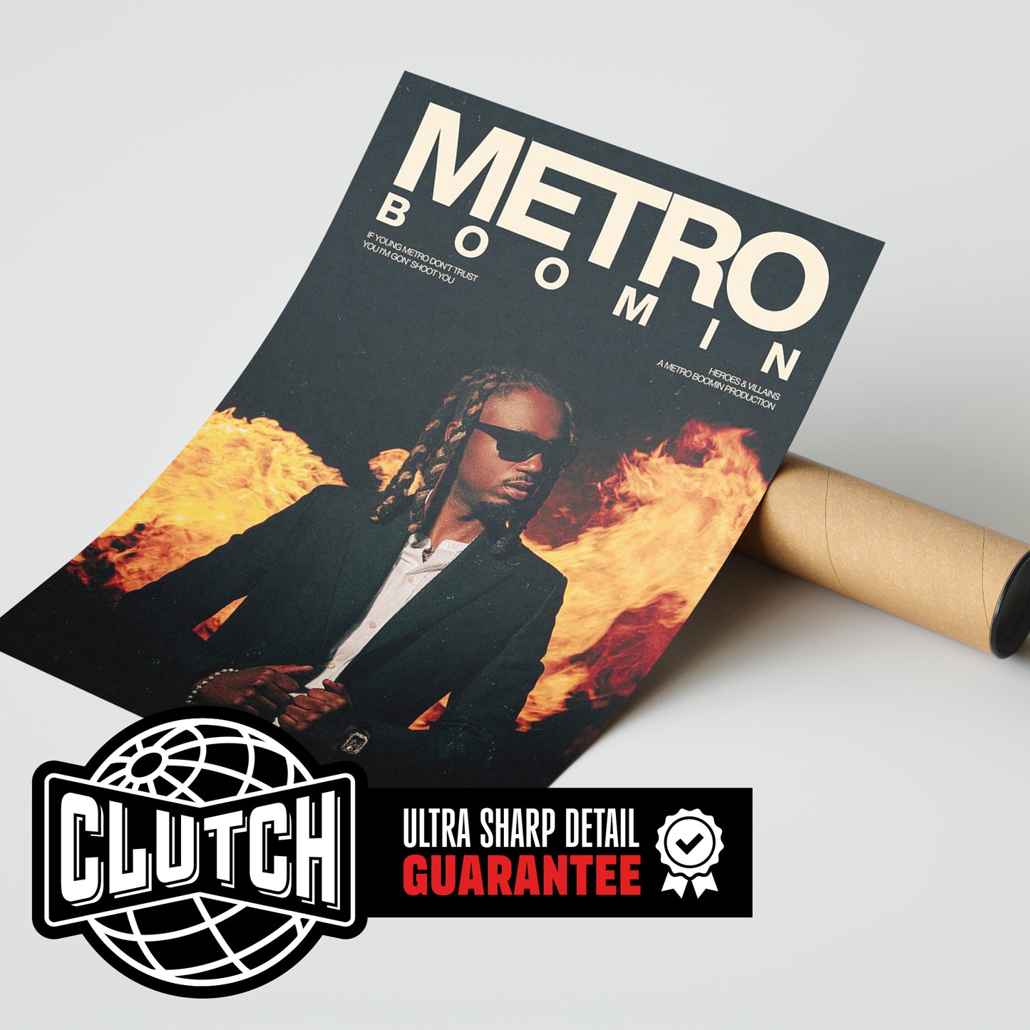 Metro Boomin 'Heroes & Villains' Poster