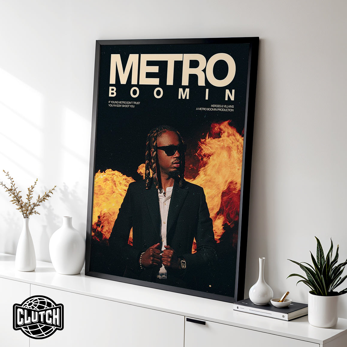 Metro Boomin 'Heroes & Villains' Poster